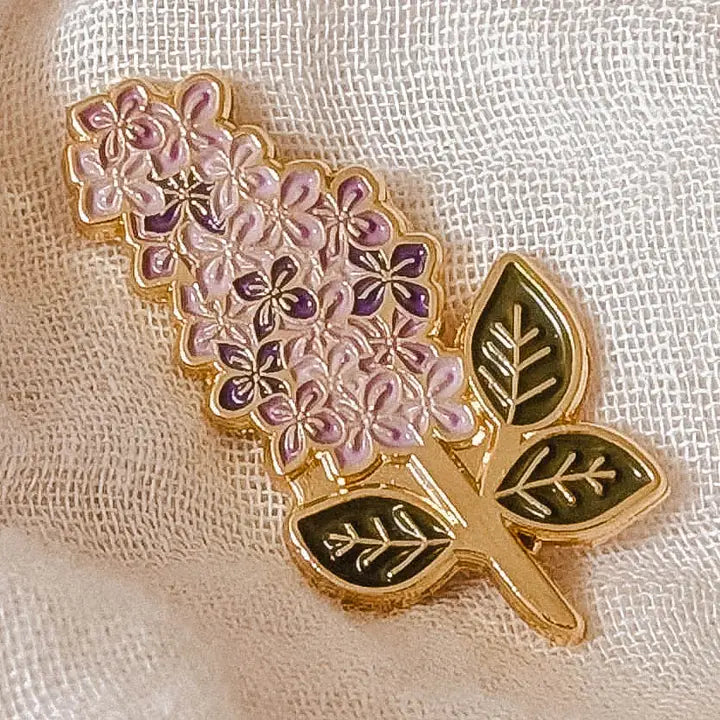 Lilac Enamel Pin