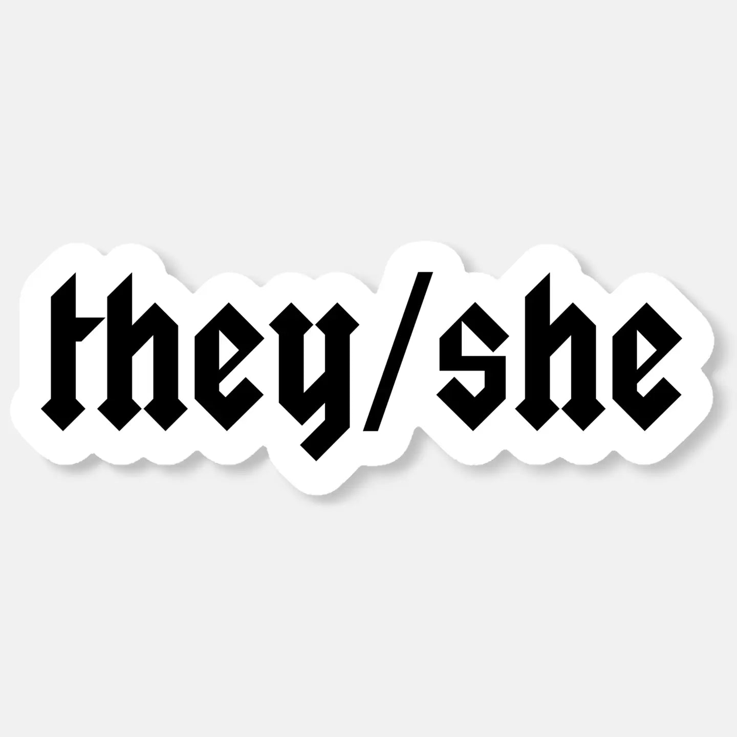 Pronoun Sticker