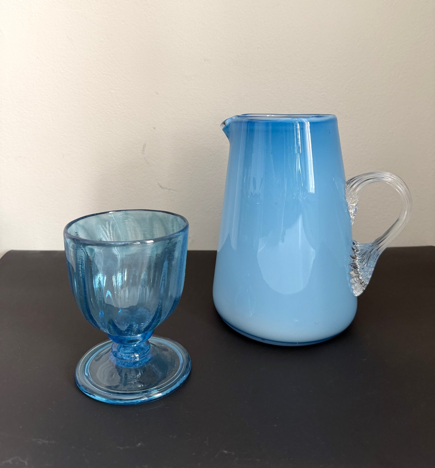 Krul Glass | Blue Pitcher