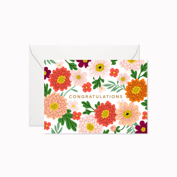 Lively Garden Congratulations - Mini Card
