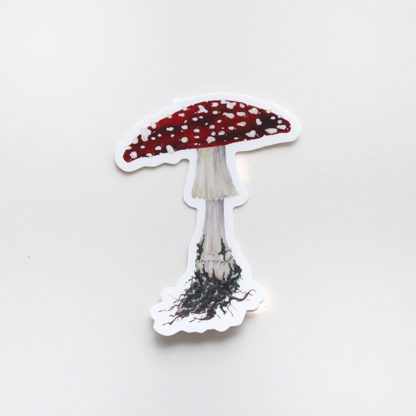 Autocollant champignon amanite tue-mouches