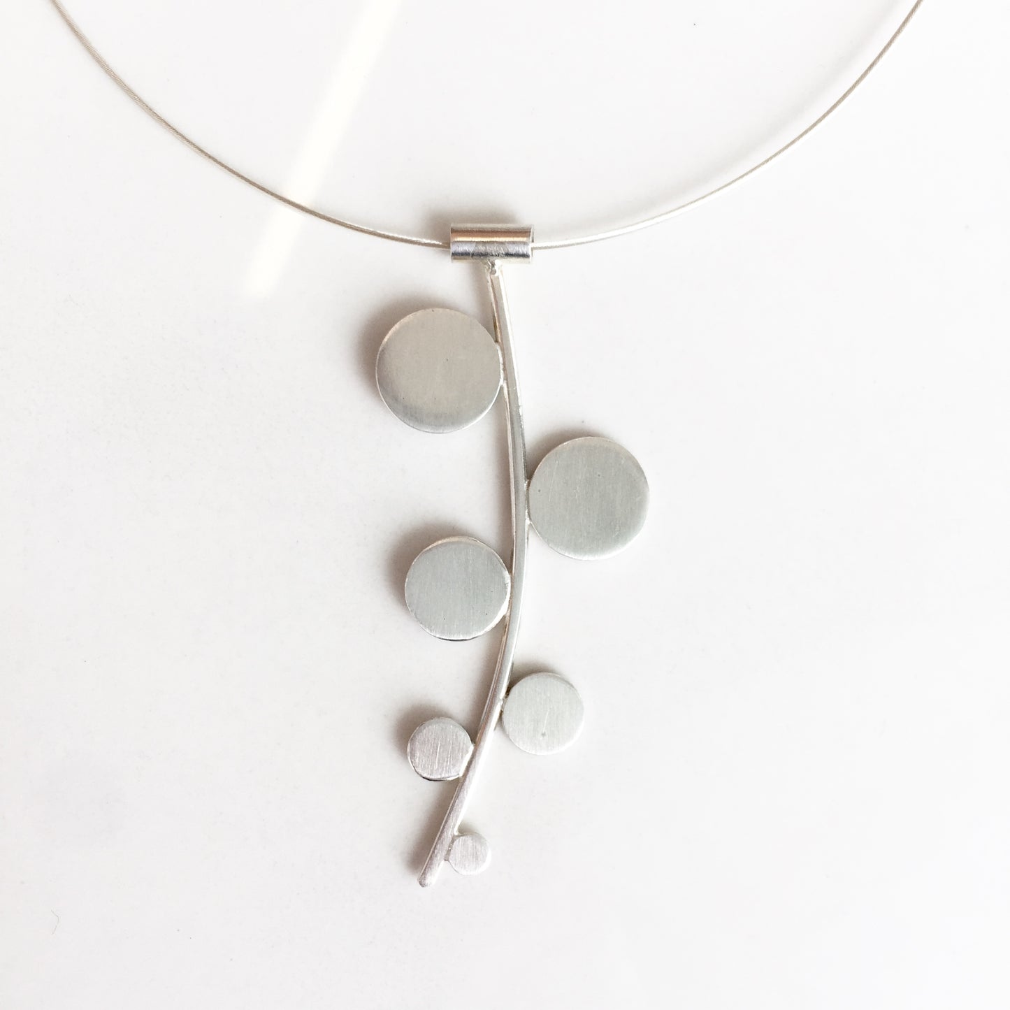 Sterling Silver Necklace - Circle Design