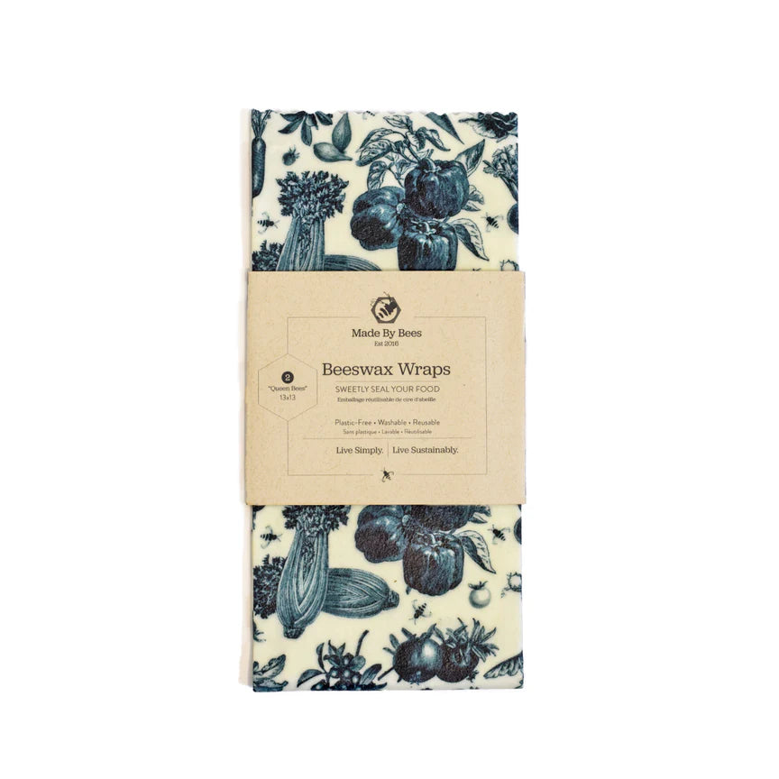 Beeswax Wrap for Food "The Queen Bee Set" (2 Large Wraps)