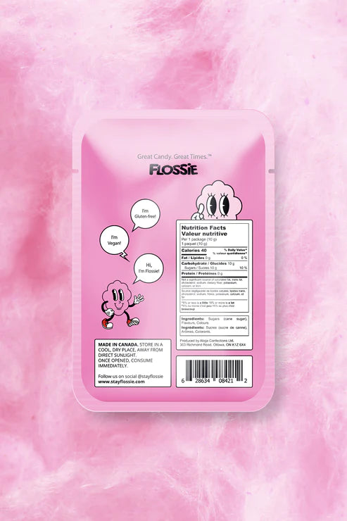 Barbe à Papa Flossie - vanille rose