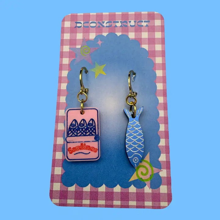 Sardine Set Charm Earrings