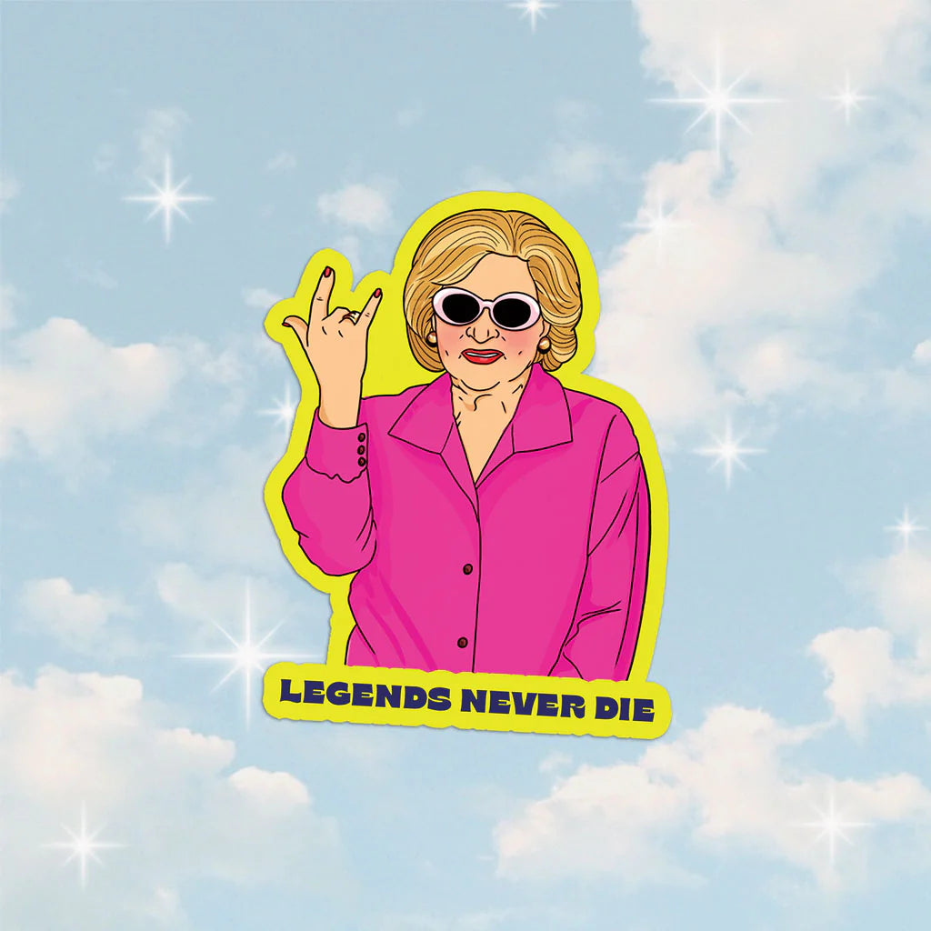 Autocollant en vinyl Legends Never Die