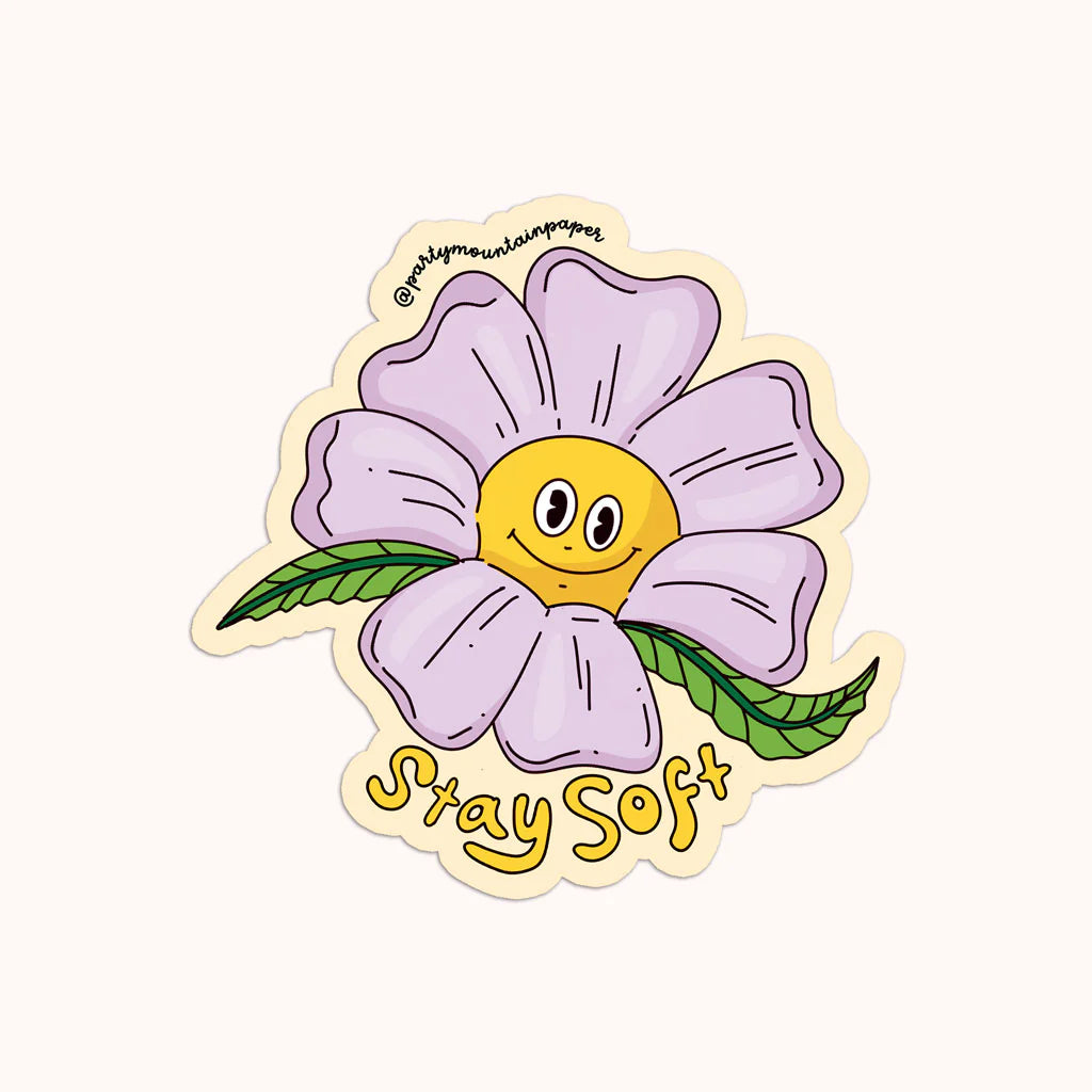 Autocollant en vinyl Stay Soft