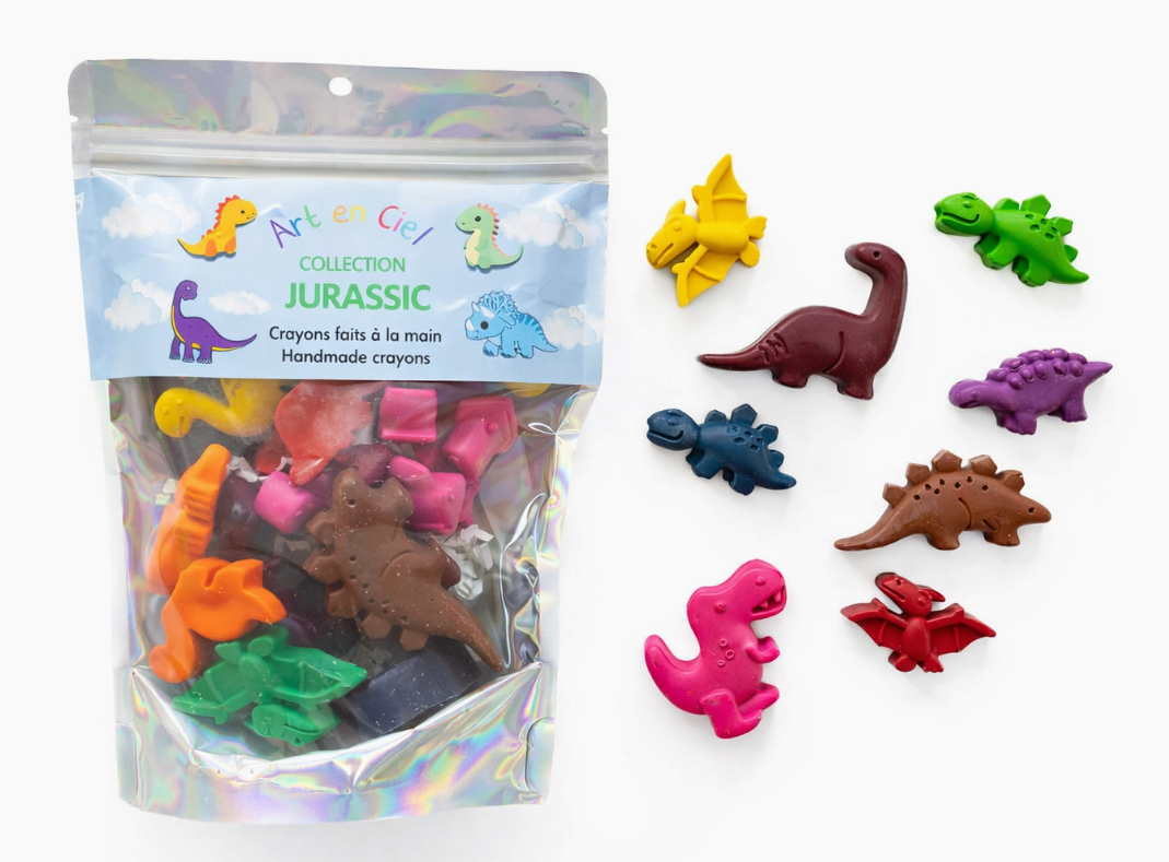 Crayons faits à la main - Jurassique