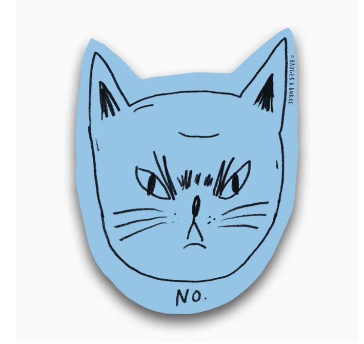 Autocollant Snitty Kitty "No"
