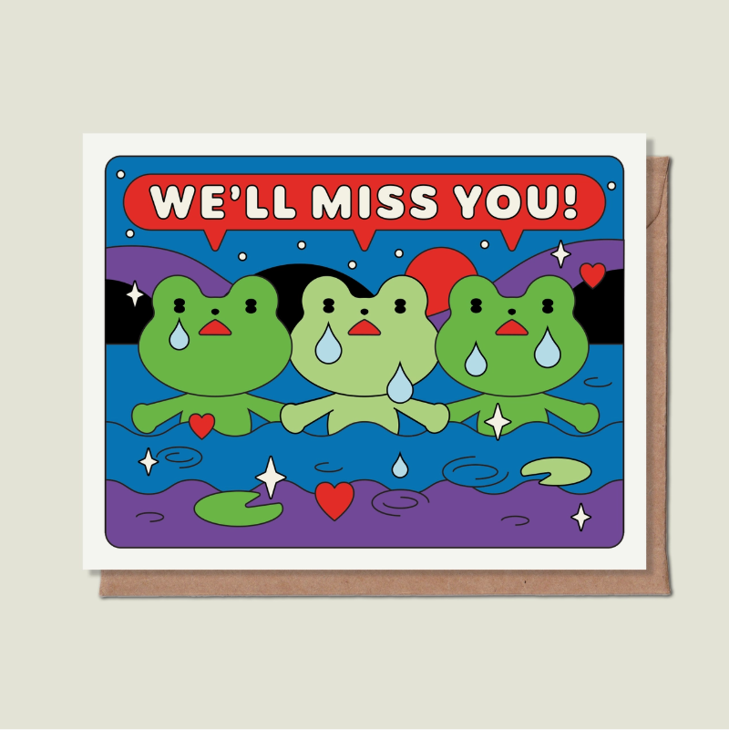 Carte De Voeux «We'll Miss You»