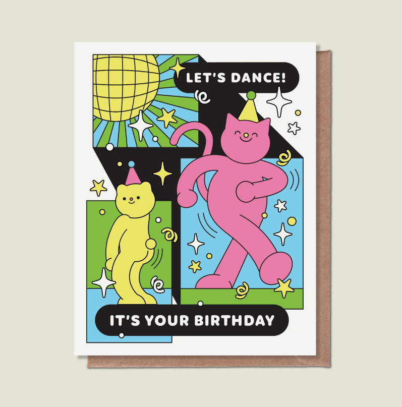 Carte De Vœux «Let's Dance It's Your Birthday»