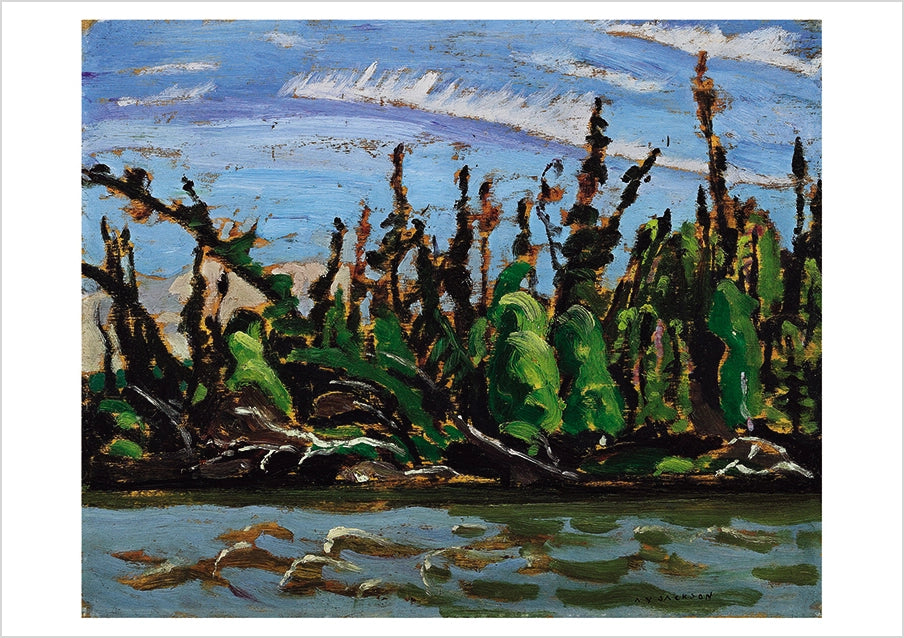 Carte postale «A.Y. Jackson: Yellowknife Forest, N.W.T.»