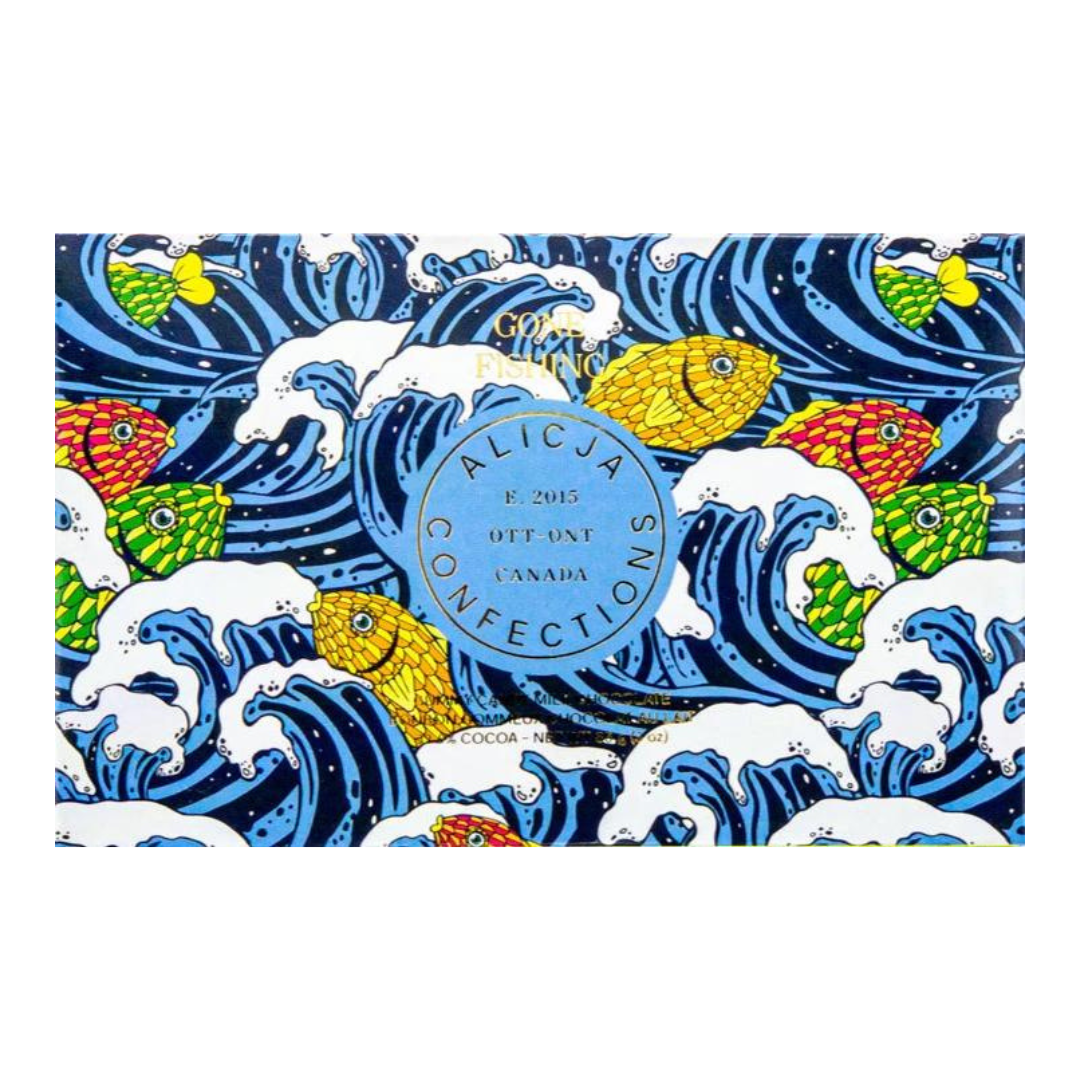 Gone Fishing • Gummy Fish 33.6% Milk Chocolate