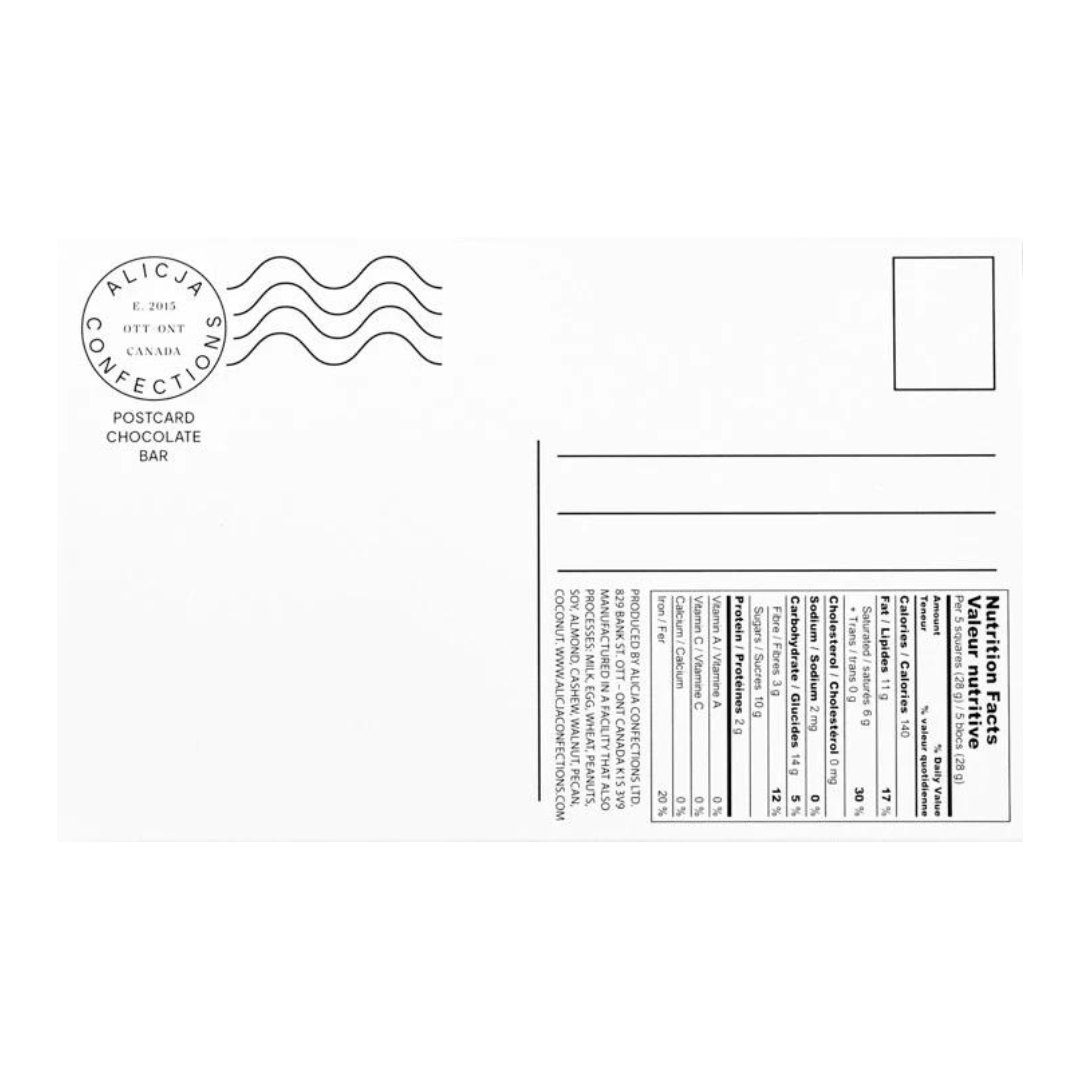 Alicja Confections - Barres de Chocolat Cartes Postales