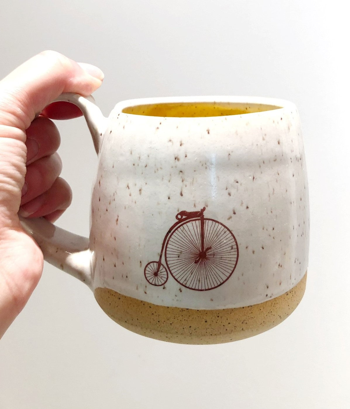 Tasse vélo sépia