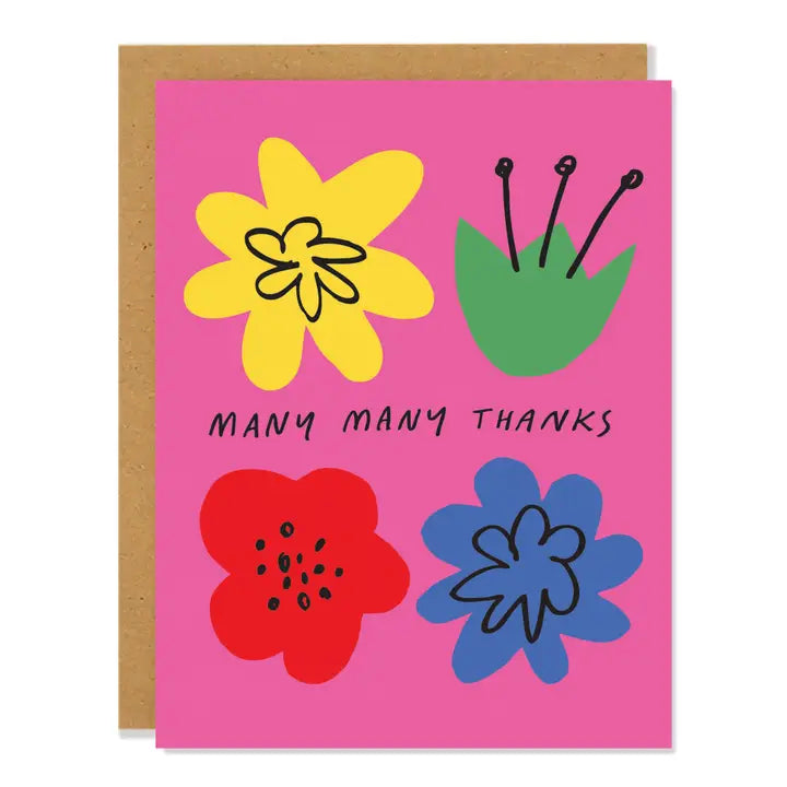 Flower Thanks - Greeting Card