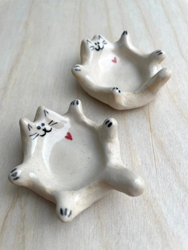 Ceramic Cat Ring Dish