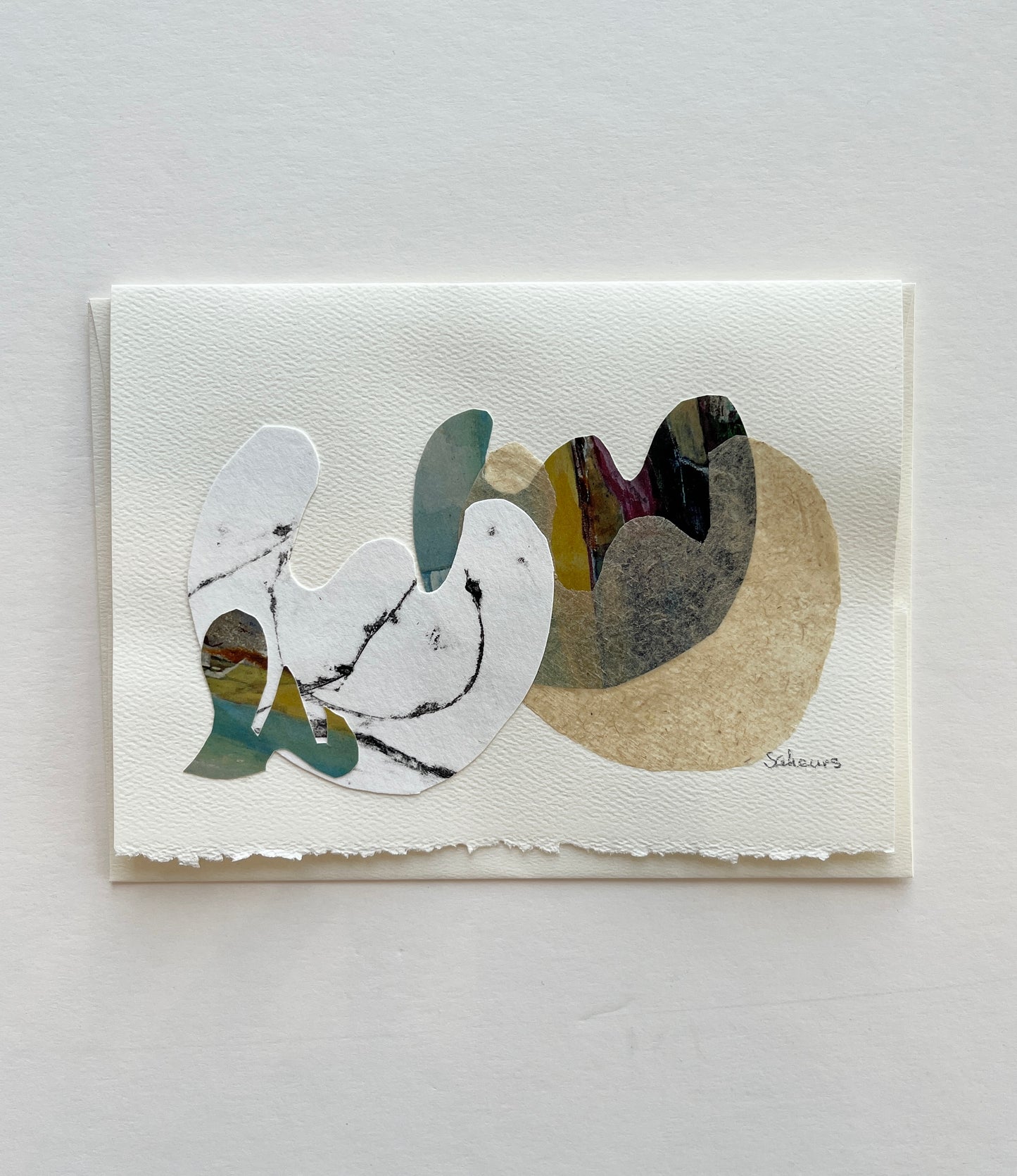 Eliane Saheurs carte de collage