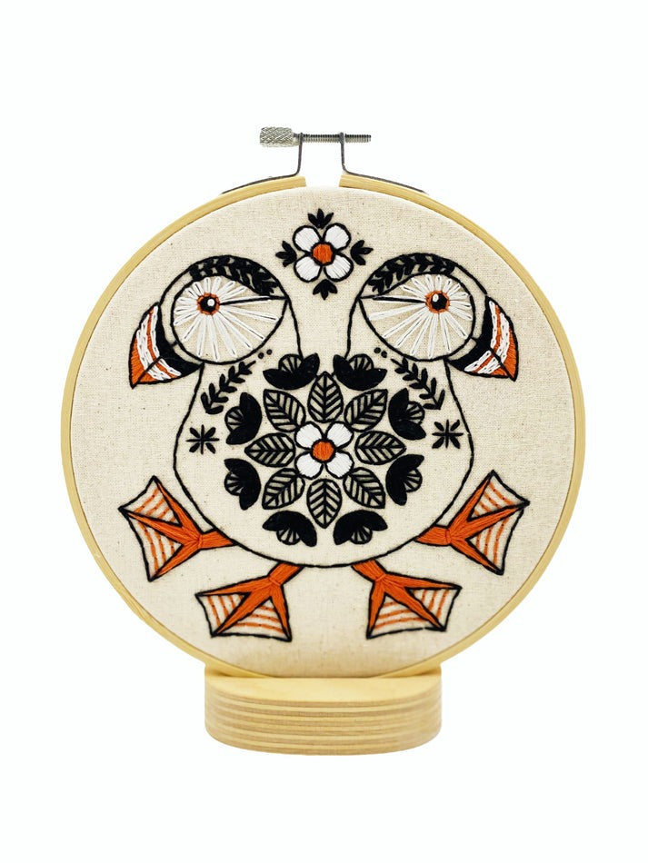 Kit de broderie complet « Puffin »