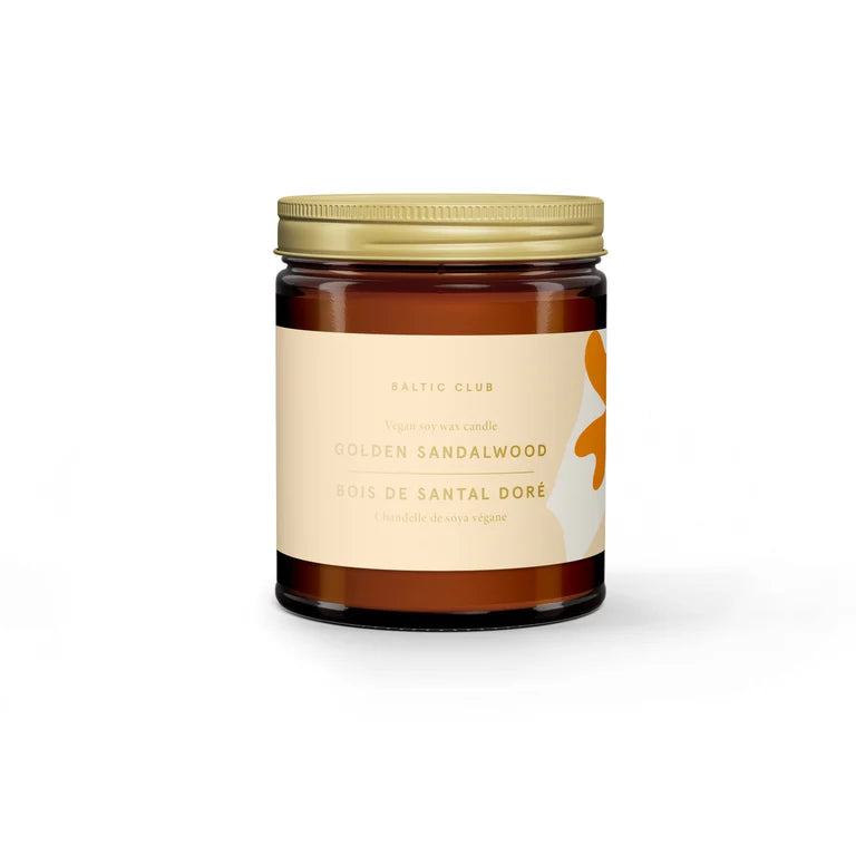 Bougie Bois de Santal Doré