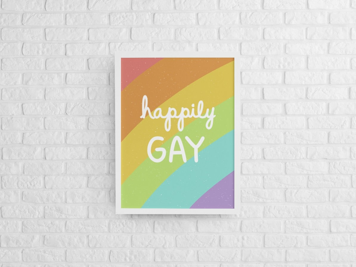 Happily Gay - Art Print