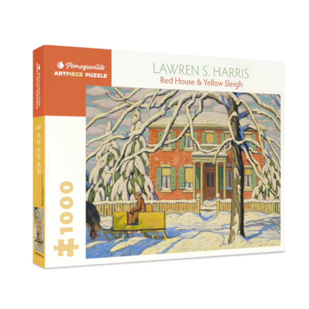 Lawren S Harris - Red House & Yellow Sleigh Puzzle