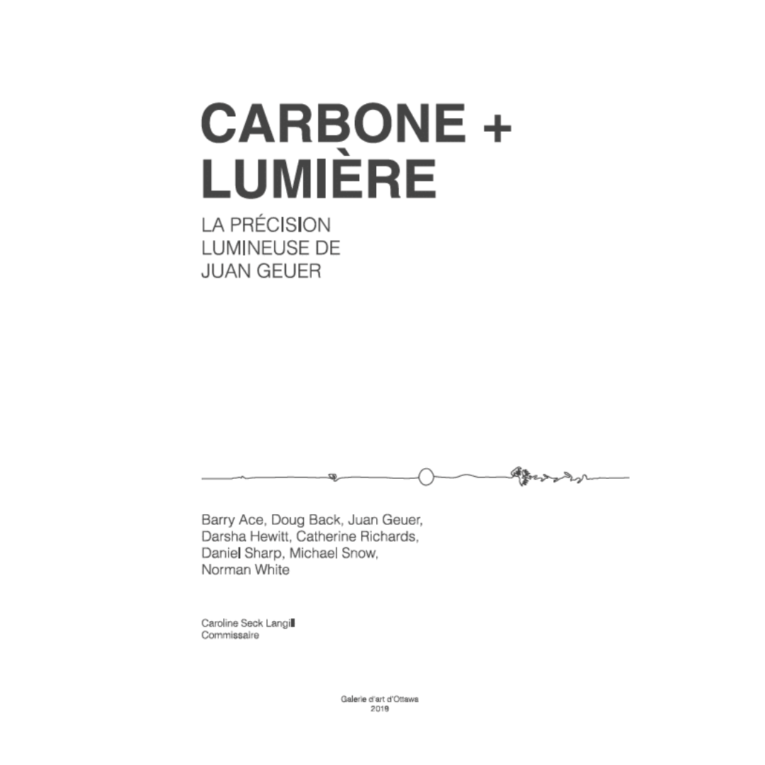 CARBONE + LUMIÈRE : LA PRÉCISION LUMINEUSE DE JUAN GEUER