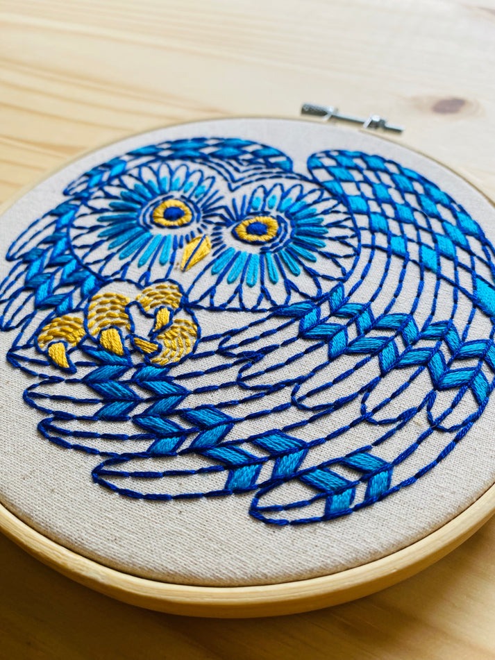 Kit de broderie complet « Boreal Owl »