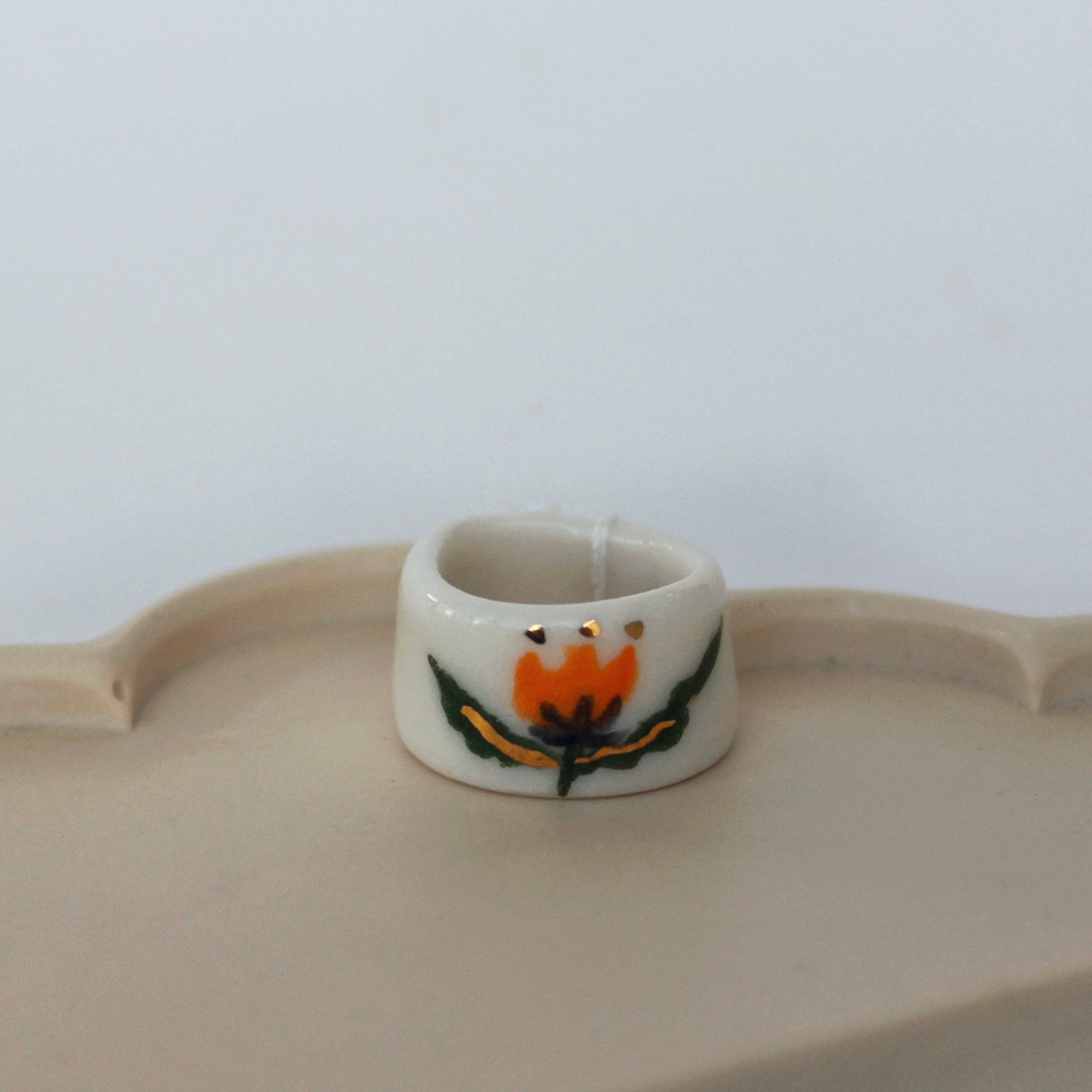 Assorted Porcelain Rings - Ornate Style