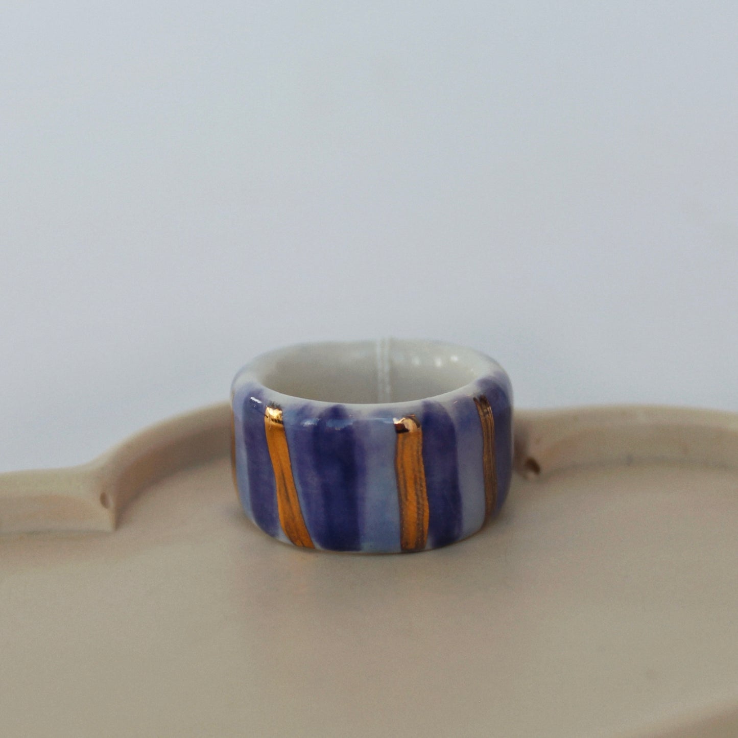 Assorted Porcelain Rings - Ornate Style
