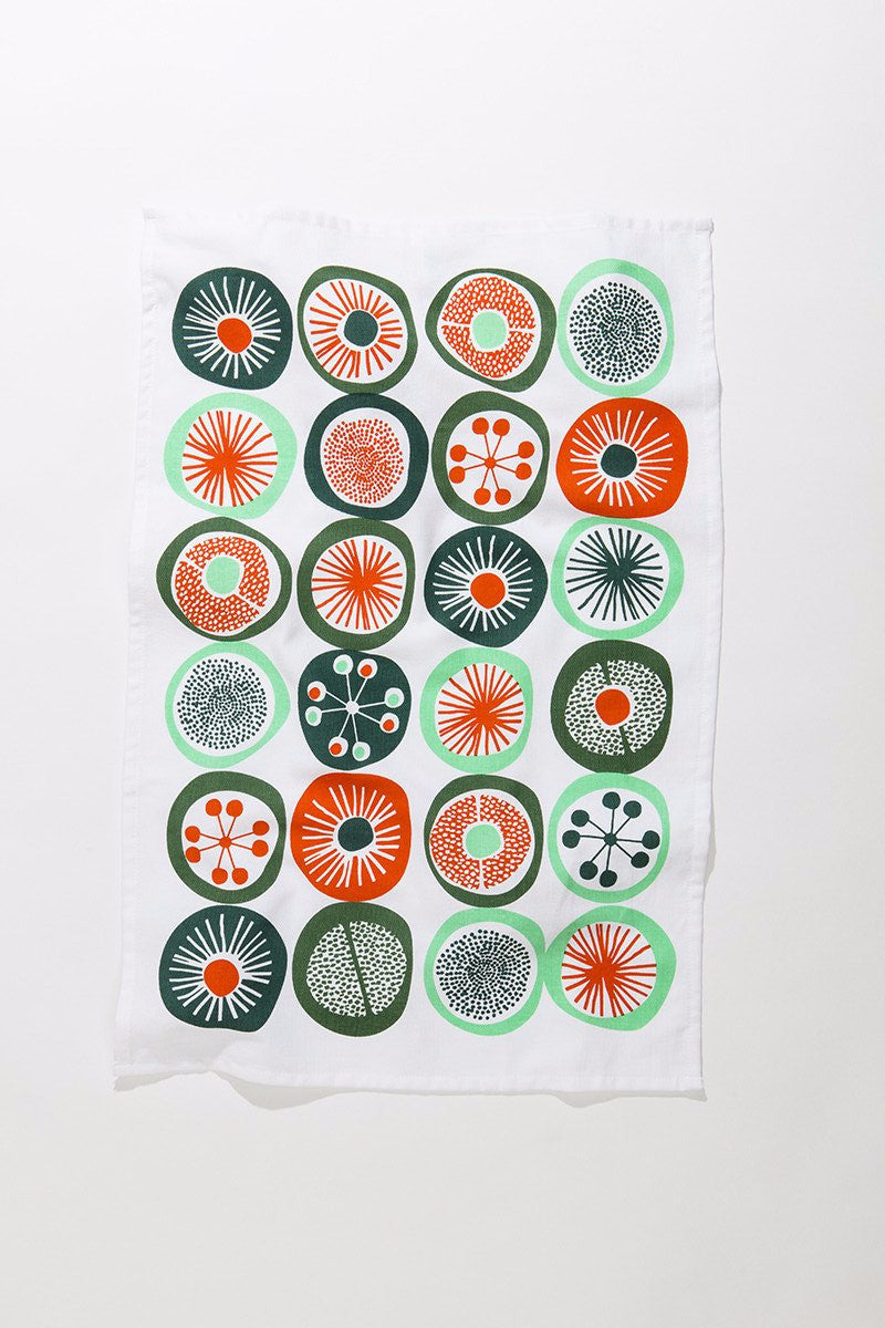 Retro Dot Tea Towel