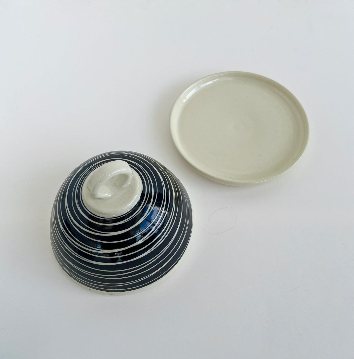 Rosalie Gingras - Sgraffito Butter Dish