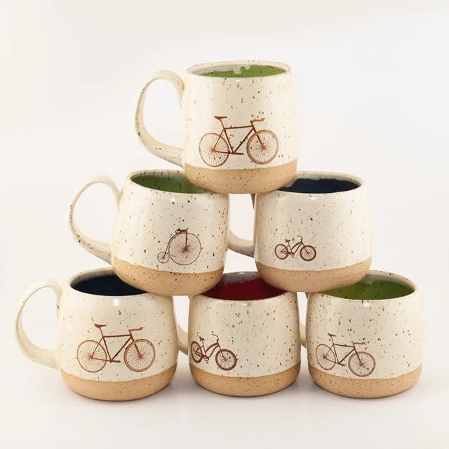 Tasse vélo sépia