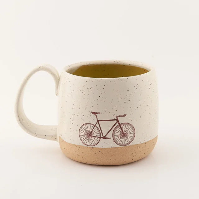 Tasse vélo sépia
