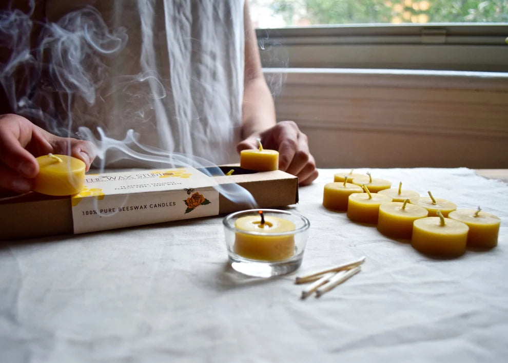 Beeswax Tealights - Set of 6