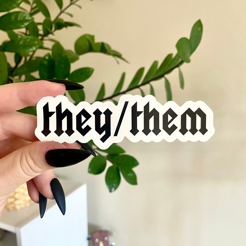 Pronoun Sticker