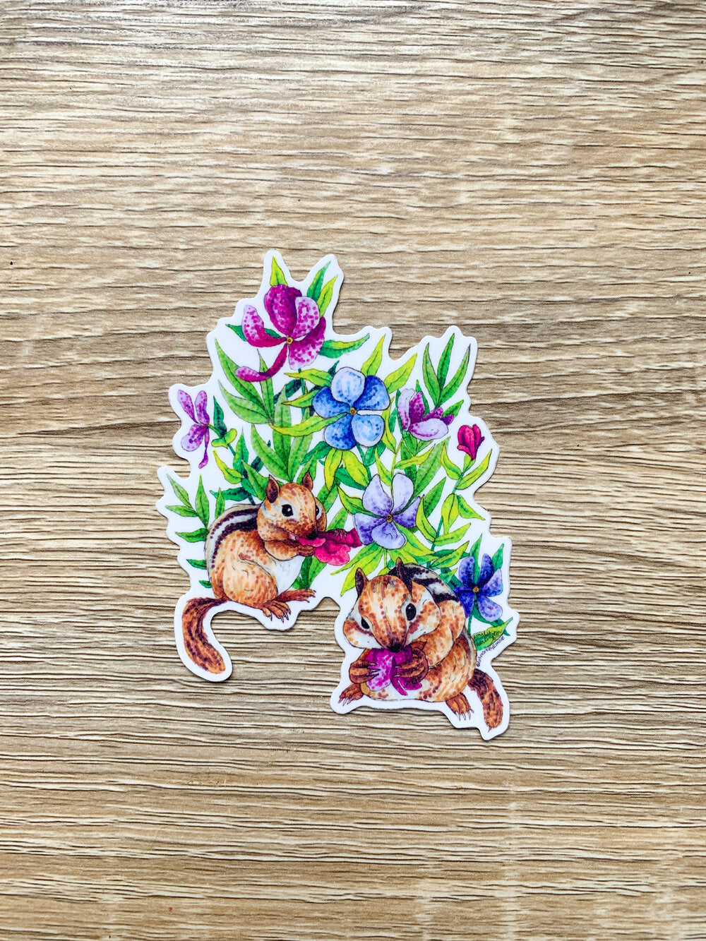 Chipmunk Snack Time Stickers