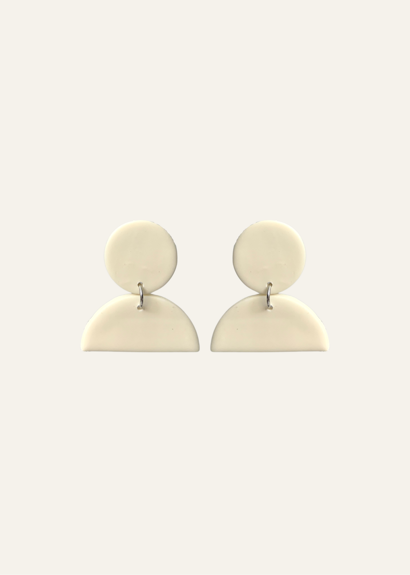 Crusted Moon Earrings