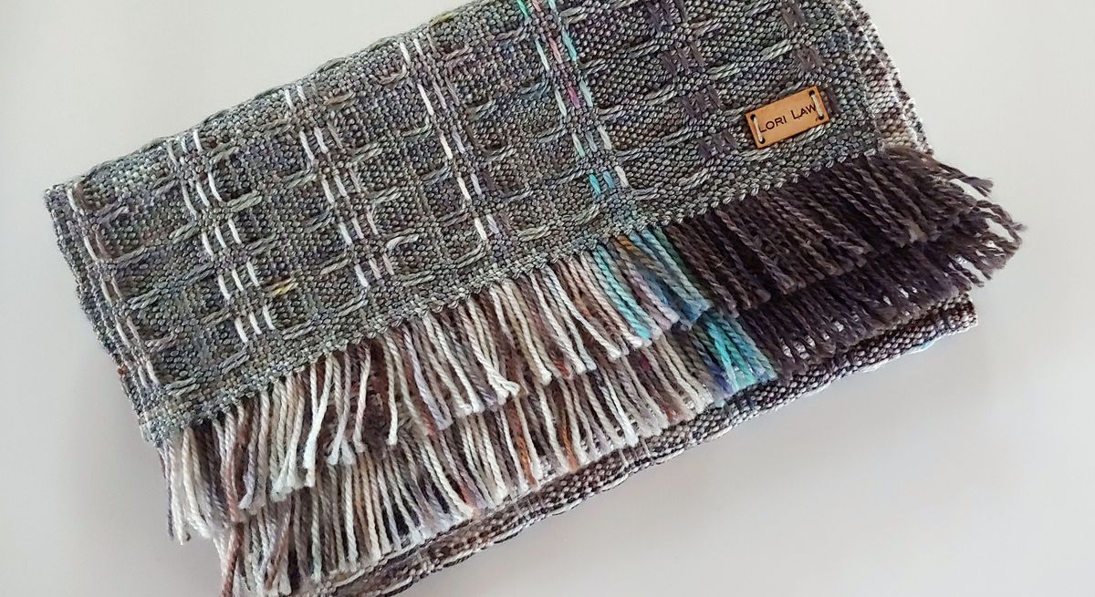Foulard tissé main