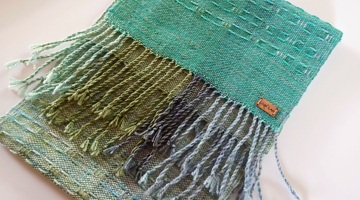 Foulard tissé main