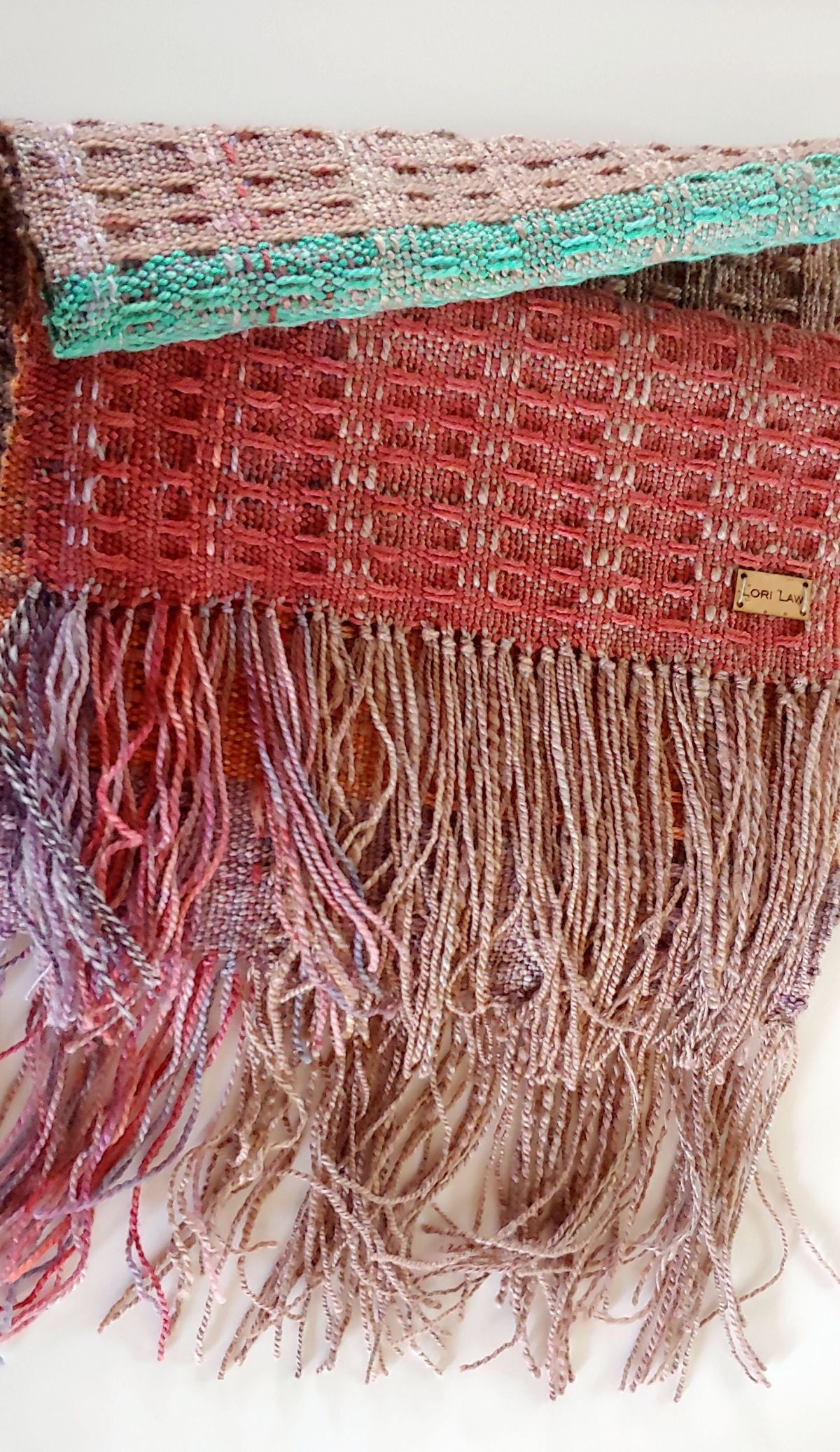 Foulard tissé main