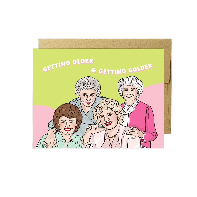 Party Mountain Paper Co. - Carte Getting Older & Getting Golder Birthday