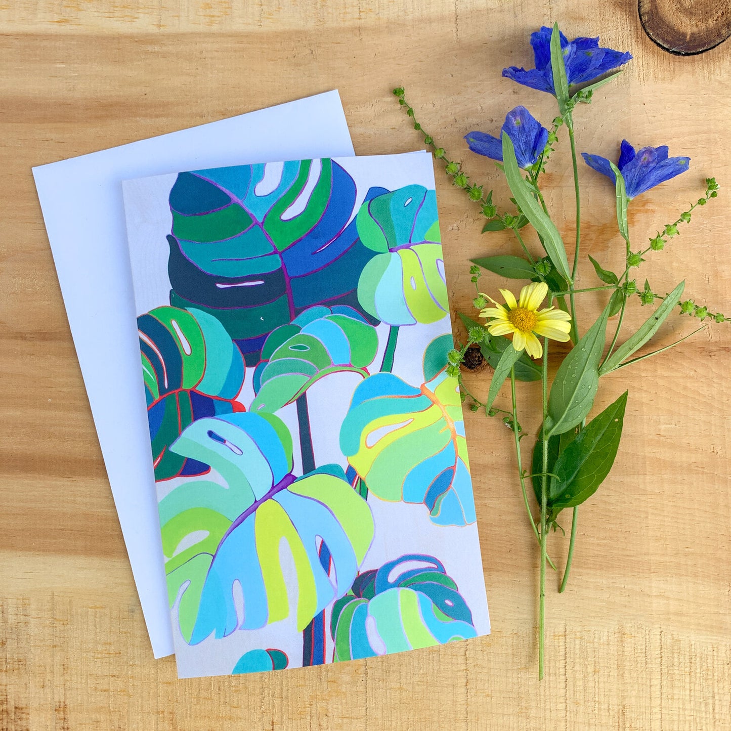 Monster Monstera Cards