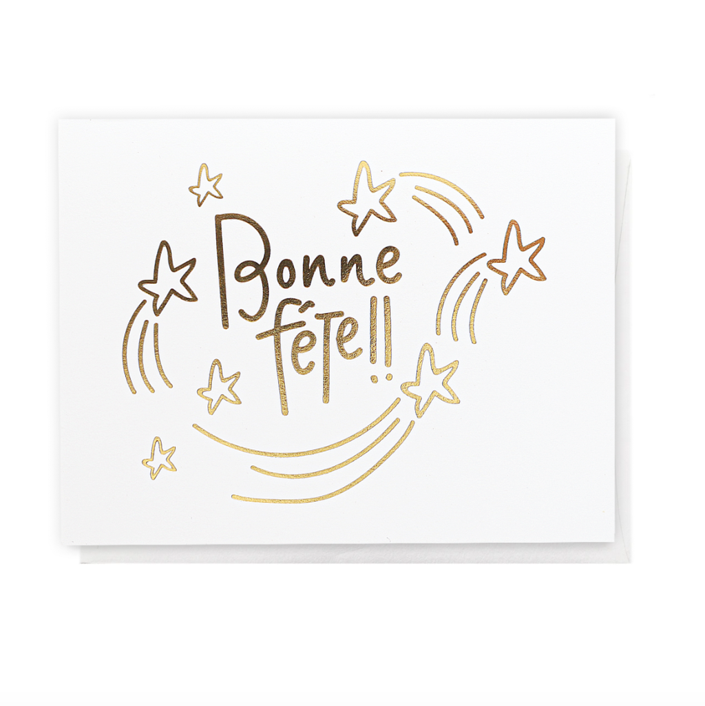 Carte Bonne Fête (Étoiles Filantes)