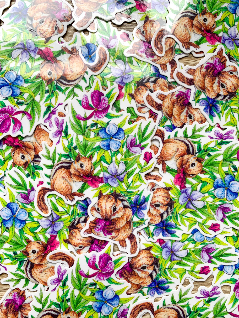 Chipmunk Snack Time Stickers