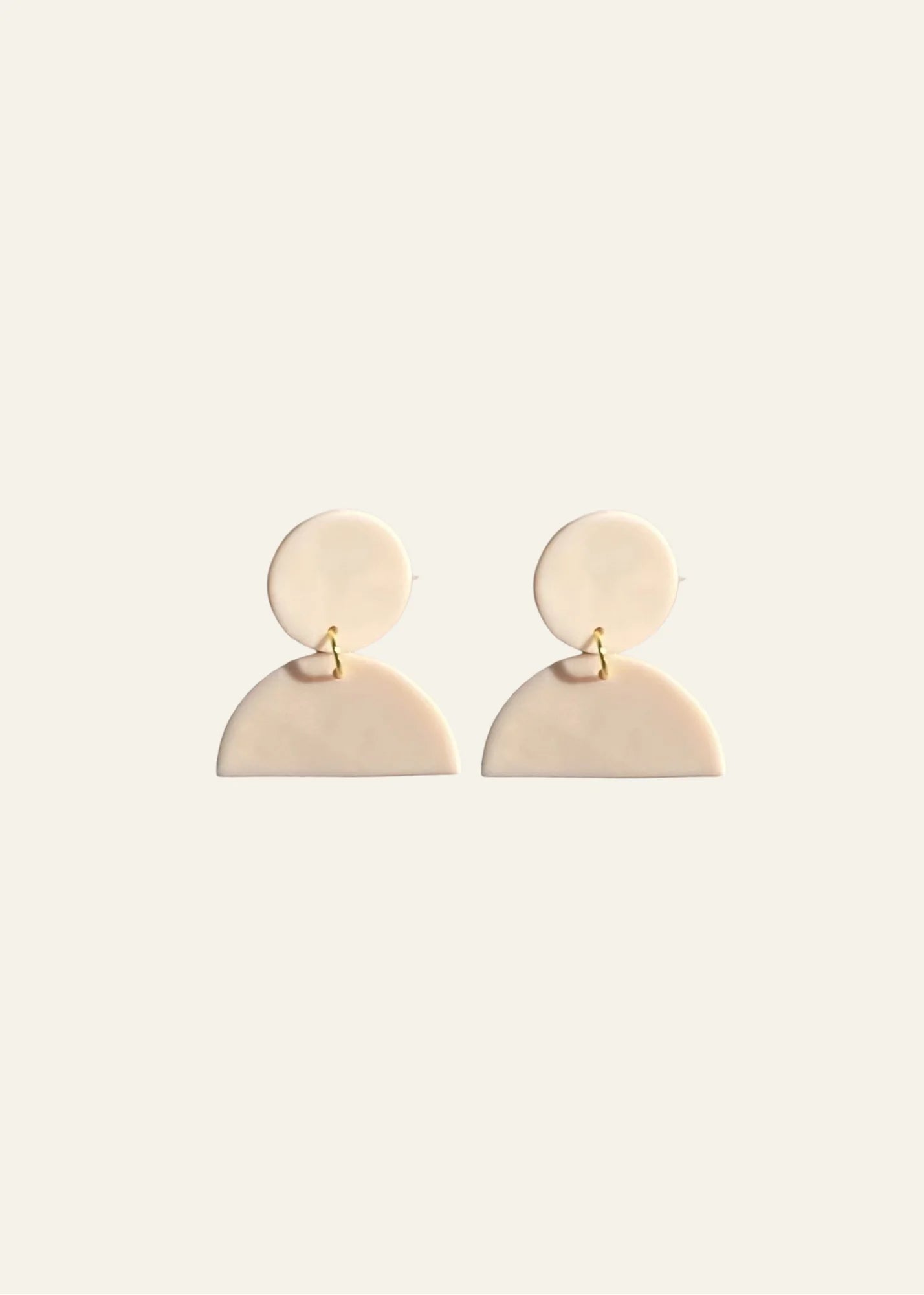 Crusted Moon Earrings