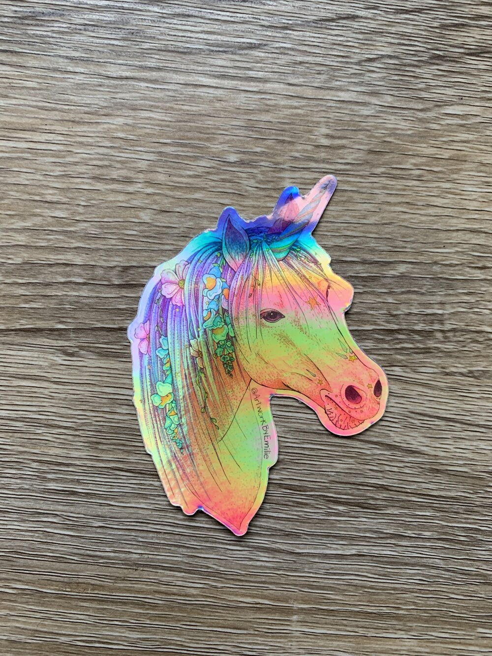 Holographic Unicorn Sticker