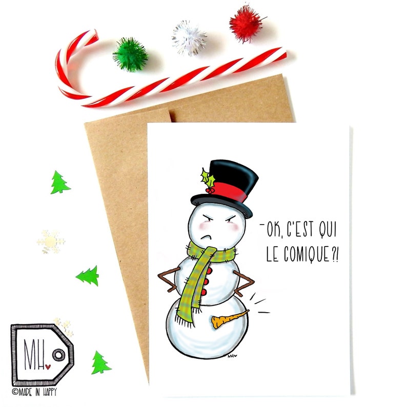 C'est qui le comique? | Holiday Card
