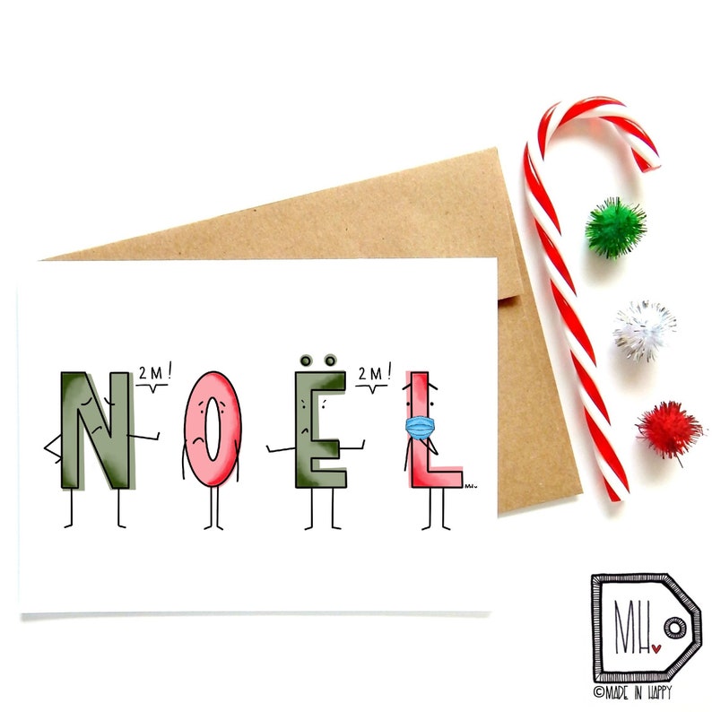 Noël 2 meters apart | Holiday Card