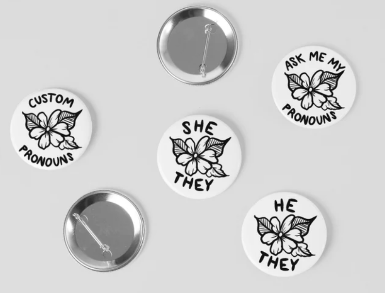 Pronoun Buttons